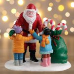 Santa gets a hug