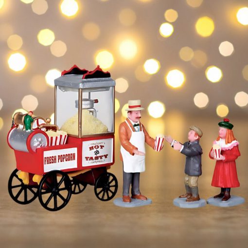 Lemax Popcorn seller