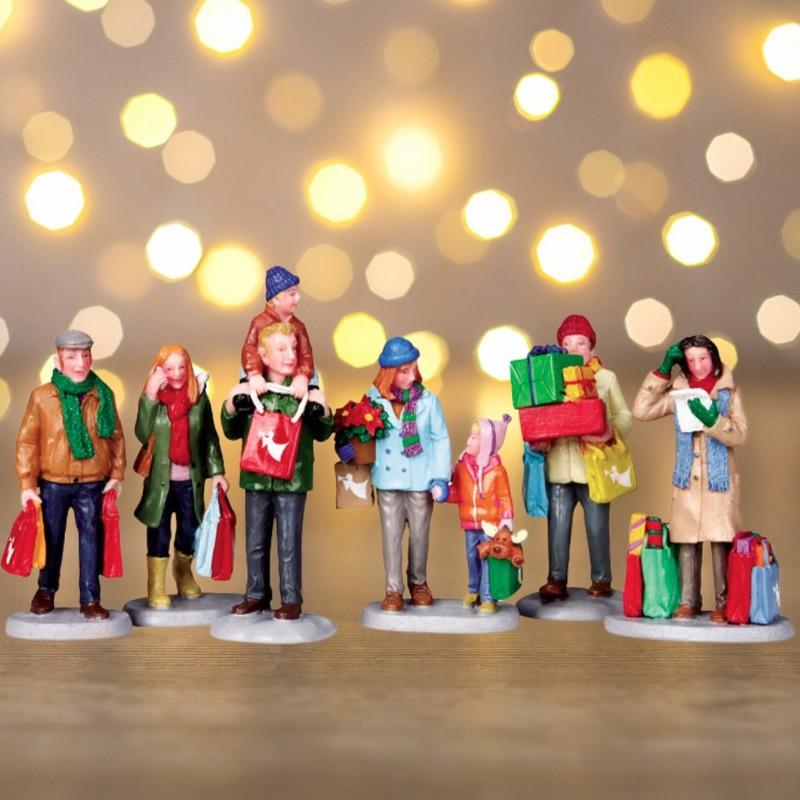 Lemax Holiday Shoppers set of 6