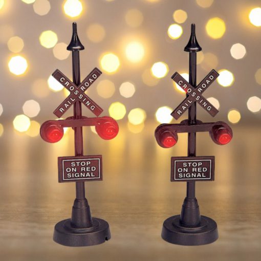 Lemax Railway stop light set of 2