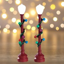 Lemax Red globe street lamp