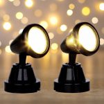 Lemax round spotlight set of 2