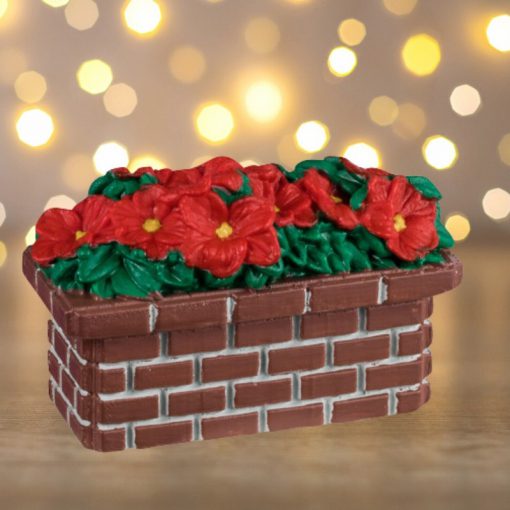 Lemax Poinsettia planter