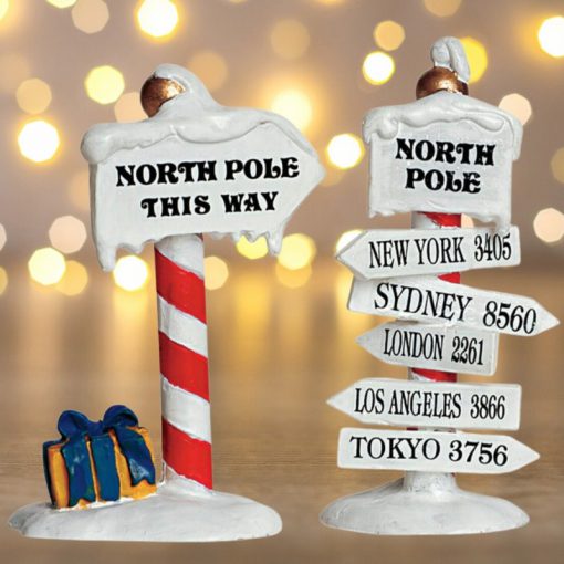 Lemax North Pole signs