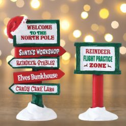 Lemax North Pole signs