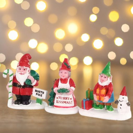 Lemax Christmas garden gnomes
