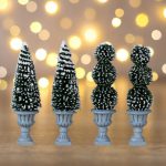 Lemax Cone-shaped and sculpted topiaries