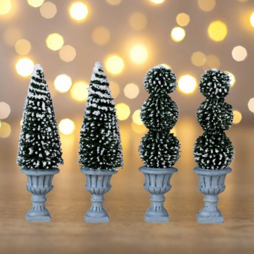 Lemax Cone-shaped and sculpted topiaries