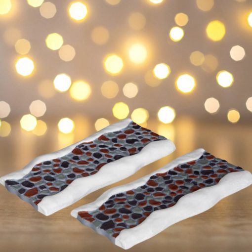 Lemax stone road staright pack of 2