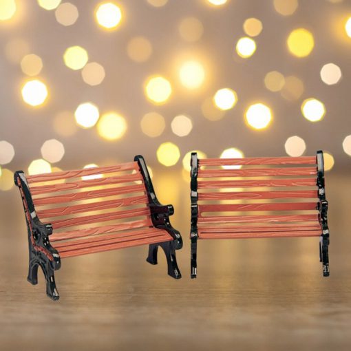 Lemax Park bench set of 2
