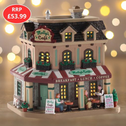 Lemax Molly's Corner Cafe