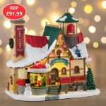 Lemax Santa's chalet, with 4.5V adaptor