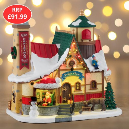 Lemax Santa's chalet, with 4.5V adaptor