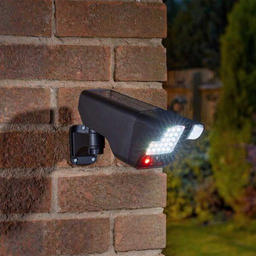 PIR SOLAR DECOY CAMERA & FLOODLIGHT