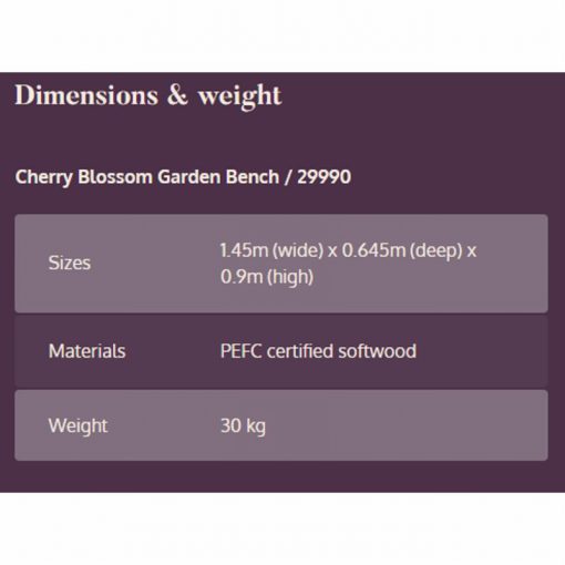 Cherry Blossom Bench - Image 5