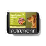 Nutriment raw chicken & lamb adult 500g