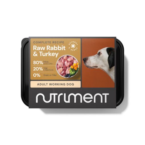 Nutriment raw rabbit & turkey adult 500g