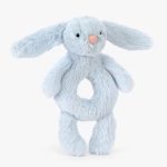 Jellycat- Bashful Blue Bunny Ring Rattle