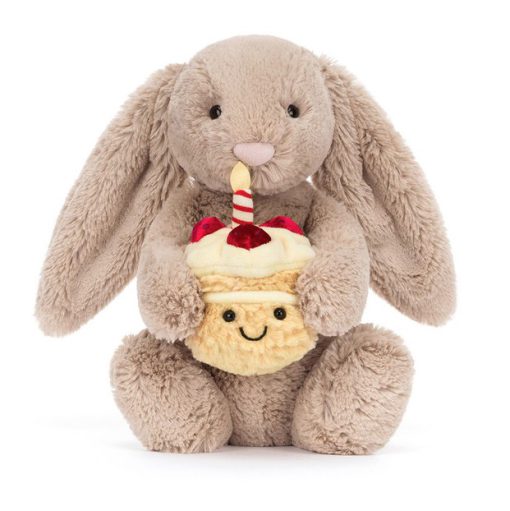 Jellycat- Bashful Beige Bunny Birthday - Image 3