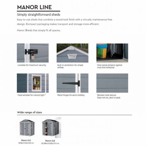 Manor Shed 6x5 - Image 2