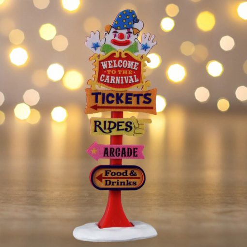 Lemax- Carnival Welcome Sign