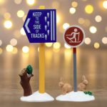 Lemax- Cross Country Ski Sign