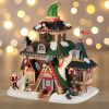Lemax- Elwood's Elf Lodge