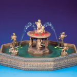 Lemax- Lighted village square fountain