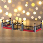 Lemax- Lighted wrought iron fence