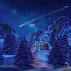 My Village- Lighted Canvas Background