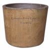 Round Planter Old Leather S1