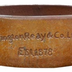 Errington Reay Low Round Planter Old Leather S2