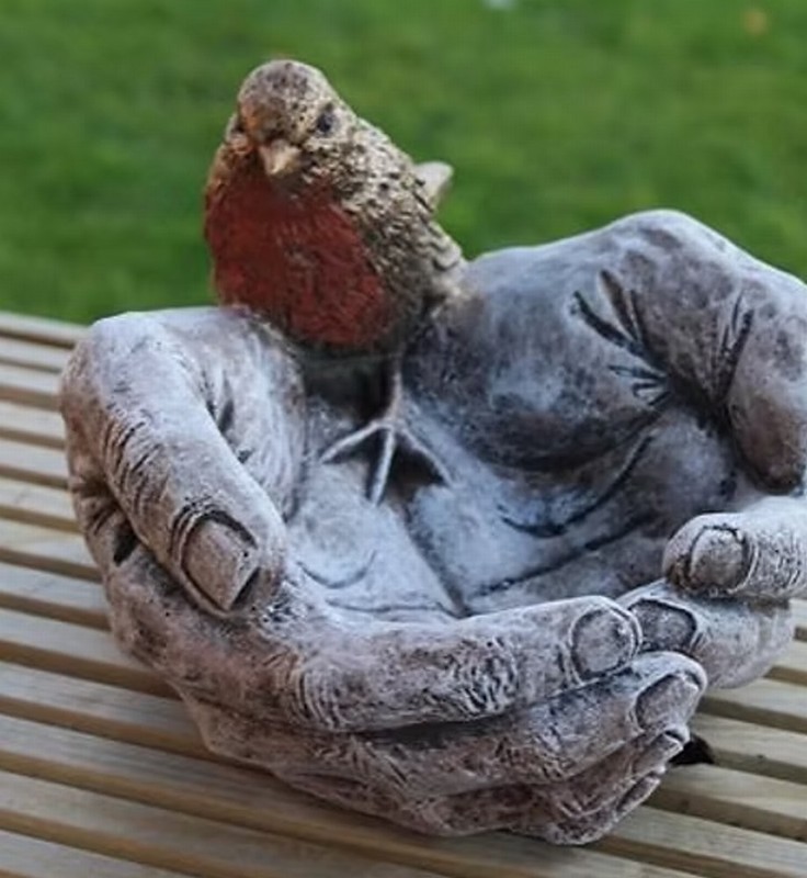 Bird in Hand Birdbath