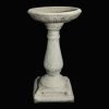 SCROLL BIRD BATH