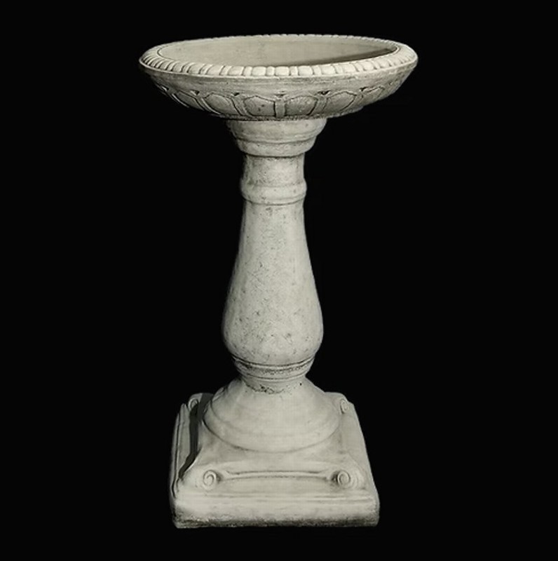 SCROLL BIRD BATH