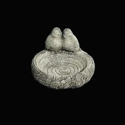 Twin Bird Birdbath