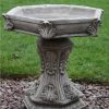 Hexagon Leaf Birdbath