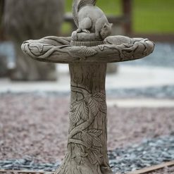Ivy Squirel Birdbath