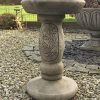 Sunflower Birdbath