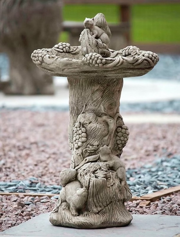 Squirrel Birdbath