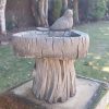 Bird on a Log Birdbath