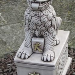 Large Dragon Dog on Plinth