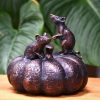 Mice on a pumpkin