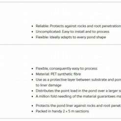 Protective pond Fleece Underlay 2m x 5m - Image 2