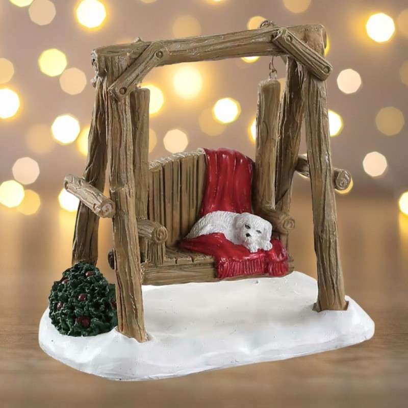 Rustic log swing
