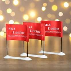 Ski racing flag, set of 3