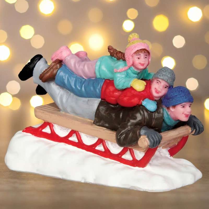 Sledding with dad