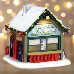 Slopeside sled rental