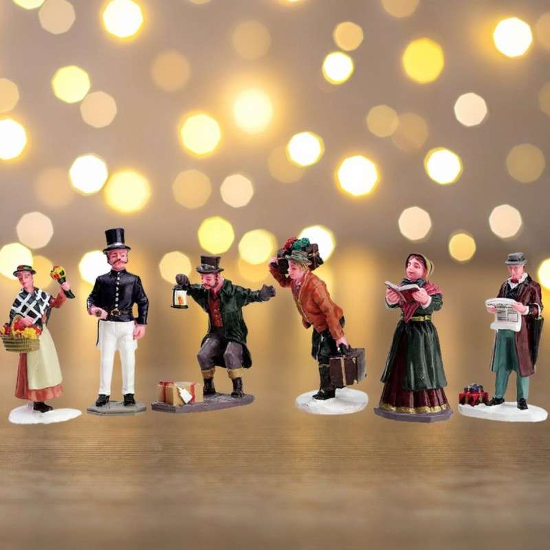 Townsfolk figurines set of 6
