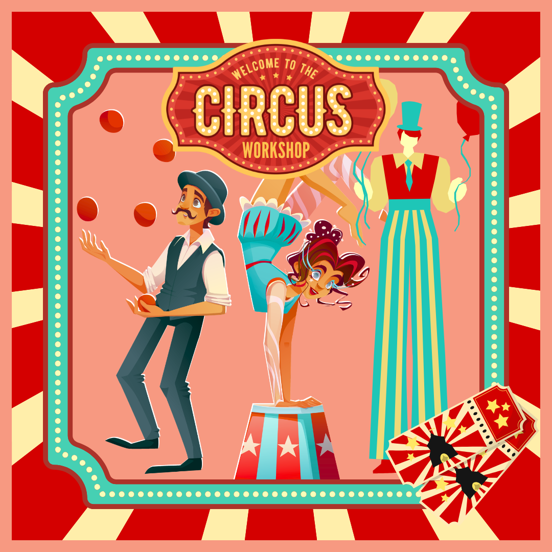 circus workshops kids events